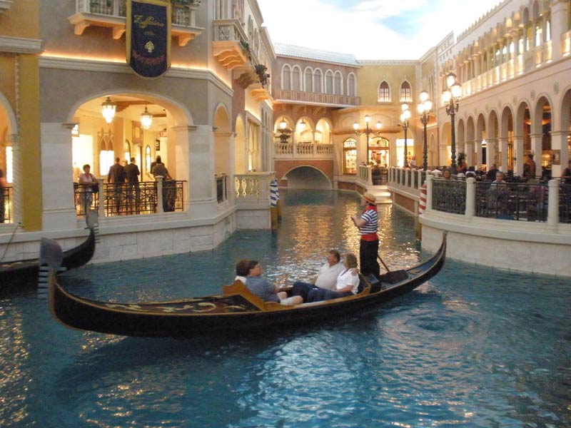 גונדולות במלון ונציה בלאס וגאס