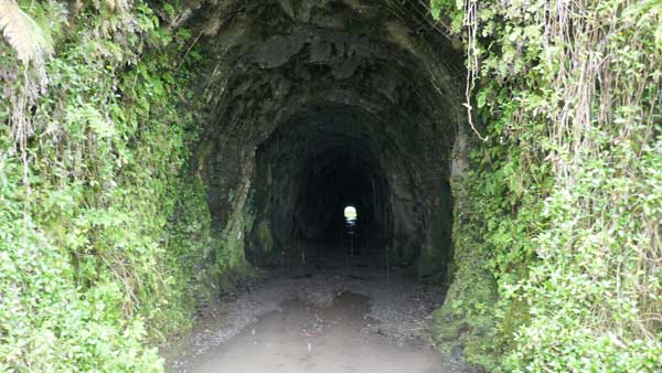 Tunnel on the Tahiti tour route